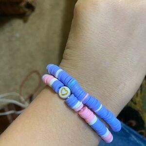 Clay bead bracelet bundle